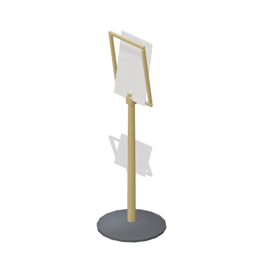 Floor menu stand (Restaurant Kitchen and Dining Room)