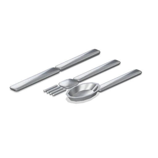 Place setting cutlery (Restaurant Kitchen and Dining Room)