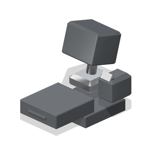 Till and POS terminal, drawer open (Restaurant Kitchen and Dining Room)