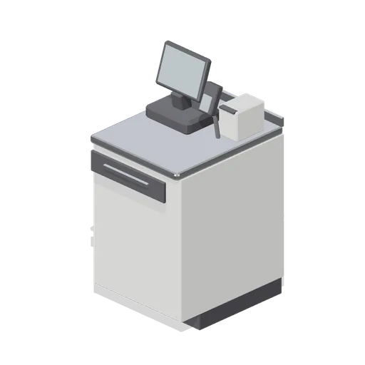 Front counter till position (Fast Food Counter and Drive-Thru)