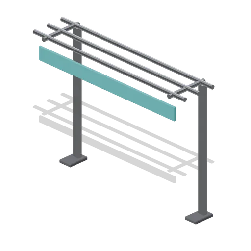 Tray slide rail (Fast Food Counter and Drive-Thru)