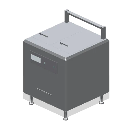 Twin basket fryer with filtration (Fast Food Counter and Drive-Thru)