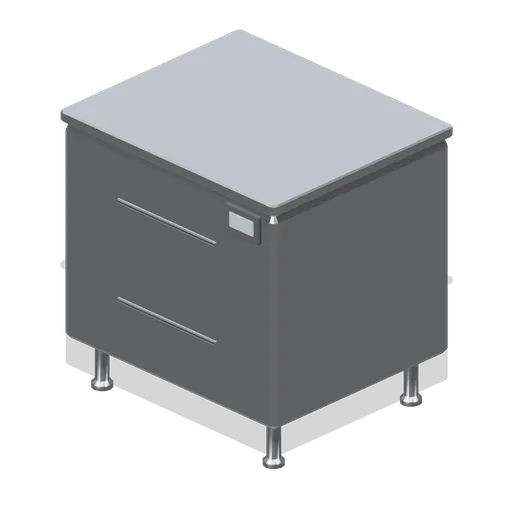 Refrigerated prep drawer bank (Fast Food Counter and Drive-Thru)