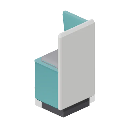 Moulded bench run end (Fast Food Counter and Drive-Thru)