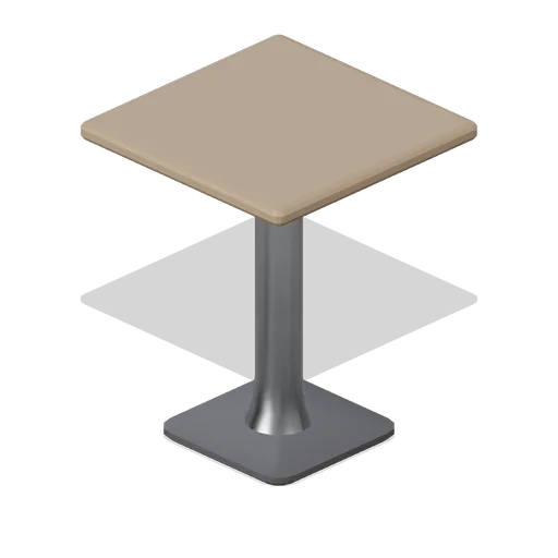 Pedestal table, 2 seat (Fast Food Counter and Drive-Thru)