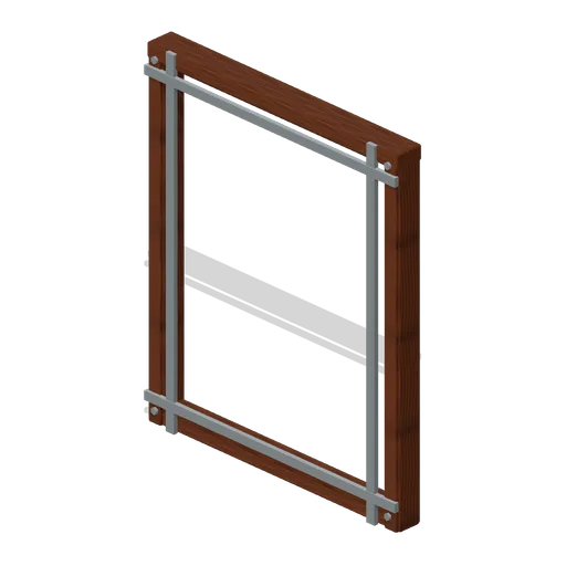 Wall Open Stud Frame Reinforced (Modular Survival Base Builder)