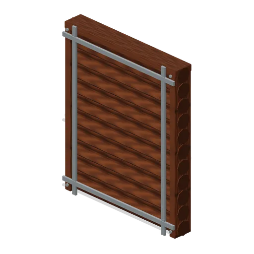 Wall Log Stack Reinforced (Modular Survival Base Builder)