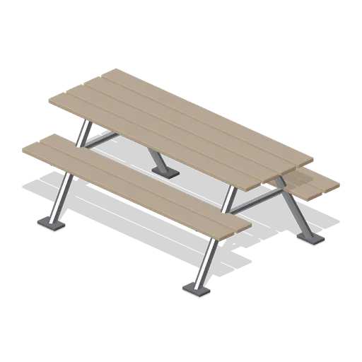 Outdoor picnic bench (Fast Food Counter and Drive-Thru)