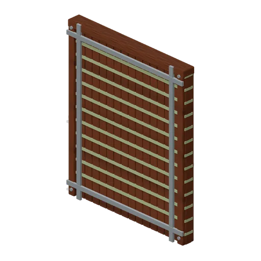Wall Wattle Panel Reinforced (Modular Survival Base Builder)