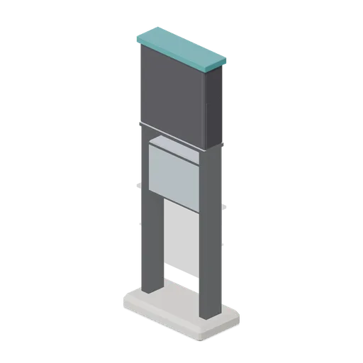 Illuminated pylon sign frame (Fast Food Counter and Drive-Thru)