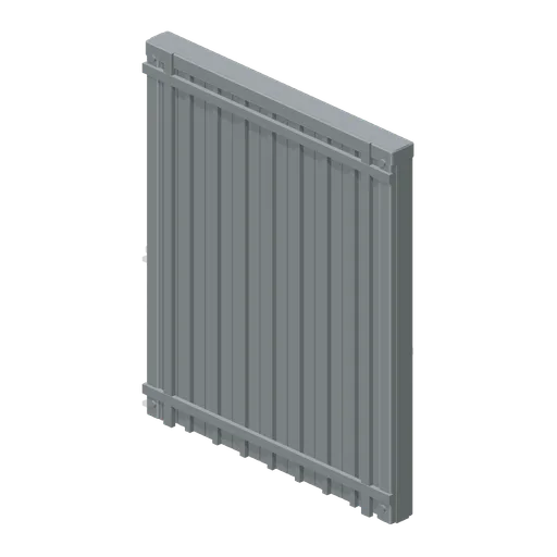 Wall Corrugated Patchwork Reinforced (Modular Survival Base Builder)
