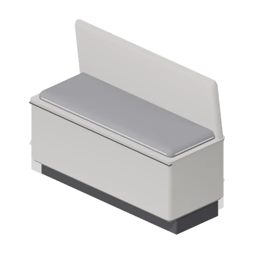 Moulded bench run, neutral shell (Fast Food Counter and Drive-Thru)