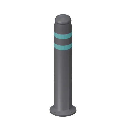 Drive-thru lane bollard, graphite (Fast Food Counter and Drive-Thru)