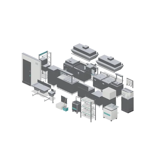 Quick-service kitchen line (Fast Food Counter and Drive-Thru)