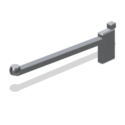 Slatwall straight hanging arm (Retail Store Fixtures and Mall)