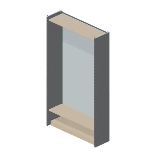 Mirrored perimeter wall bay (Retail Store Fixtures and Mall)