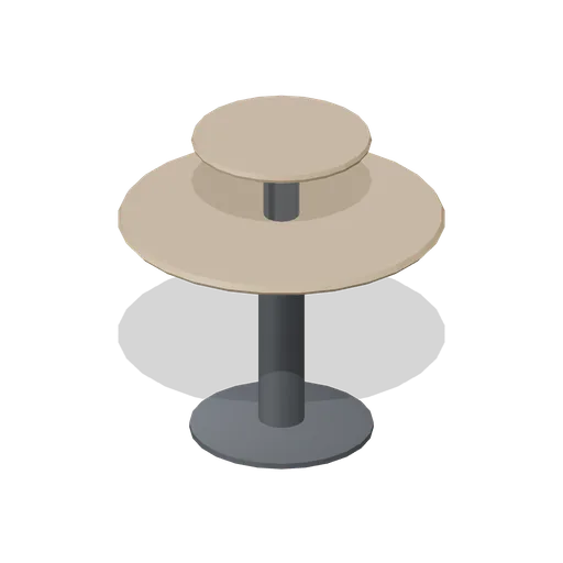 Tiered round display table (Retail Store Fixtures and Mall)