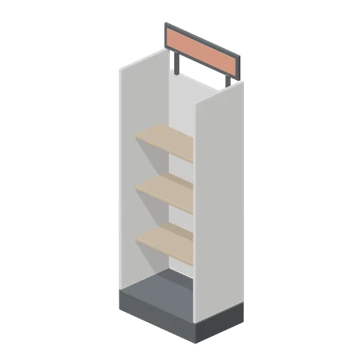 Gondola endcap unit (Retail Store Fixtures and Mall)