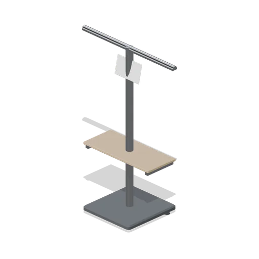 Garment return rail (Retail Store Fixtures and Mall)