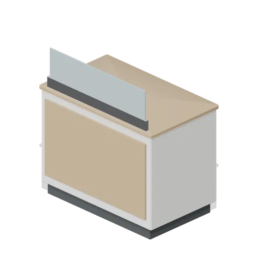 Cash desk module 1.2 m (Retail Store Fixtures and Mall)