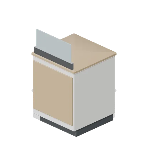 Cash desk corner module (Retail Store Fixtures and Mall)