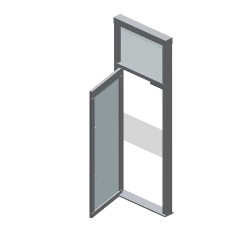 Shopfront entrance module, door open (Retail Store Fixtures and Mall)