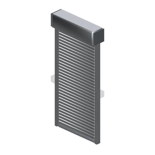 Roller shutter, closed (Retail Store Fixtures and Mall)