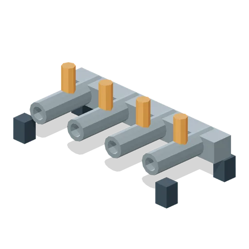 Four-branch manifold (Factory Conveyor Network)