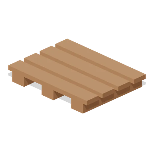 Slatted wooden pallet (Factory Conveyor Network)