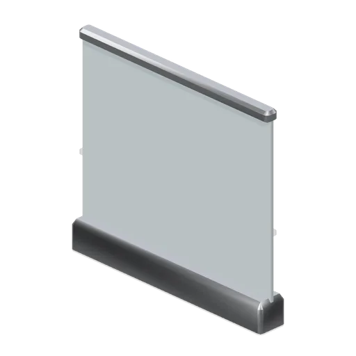 Glass balustrade panel 1.2 m (Retail Store Fixtures and Mall)