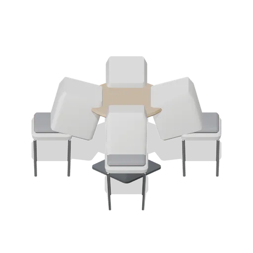 Food court table and chair set (Retail Store Fixtures and Mall)