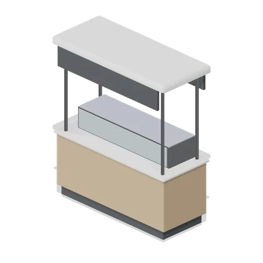 Concourse kiosk cart (Retail Store Fixtures and Mall)