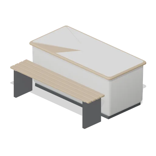 Concourse planter bench (Retail Store Fixtures and Mall)