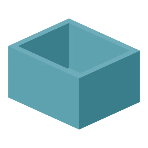 Open bulk storage bin (Factory Conveyor Network)