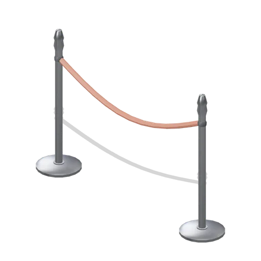 Stanchion and rope set (Retail Store Fixtures and Mall)