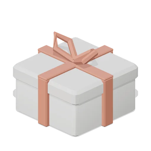 Gift box with ribbon (Retail Store Fixtures and Mall)