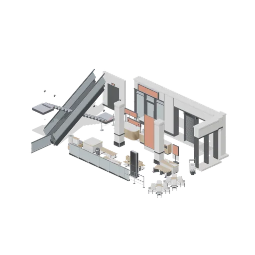 Mall concourse (Retail Store Fixtures and Mall)