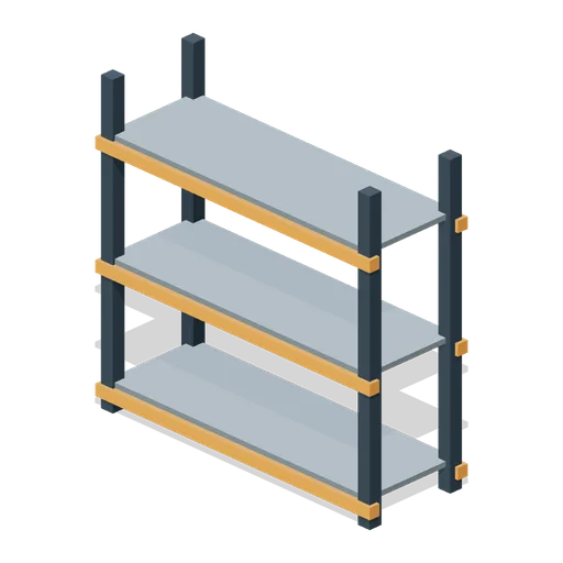 Warehouse pallet rack (Factory Conveyor Network)