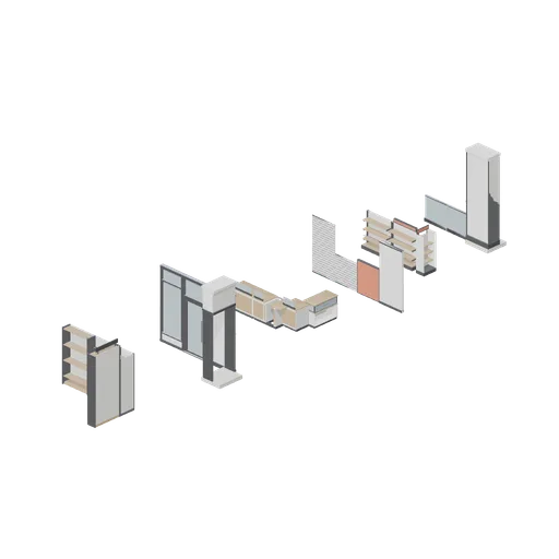 Connector cases (Retail Store Fixtures and Mall)
