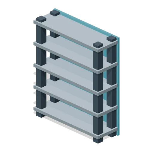 Small-parts shelving (Factory Conveyor Network)
