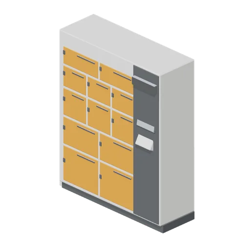 Click and collect locker bank (Hardware Store and DIY Warehouse)