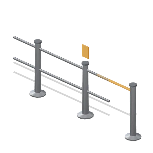 Trade counter queue rail (Hardware Store and DIY Warehouse)