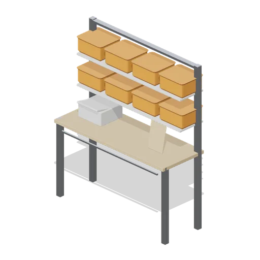 Order pick trolley station (Hardware Store and DIY Warehouse)