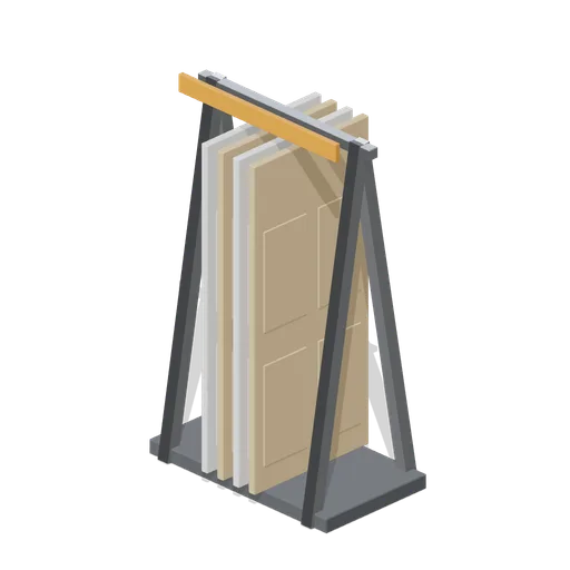 Internal door display frame (Hardware Store and DIY Warehouse)