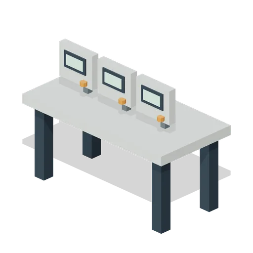 Control-room desk (Factory Conveyor Network)