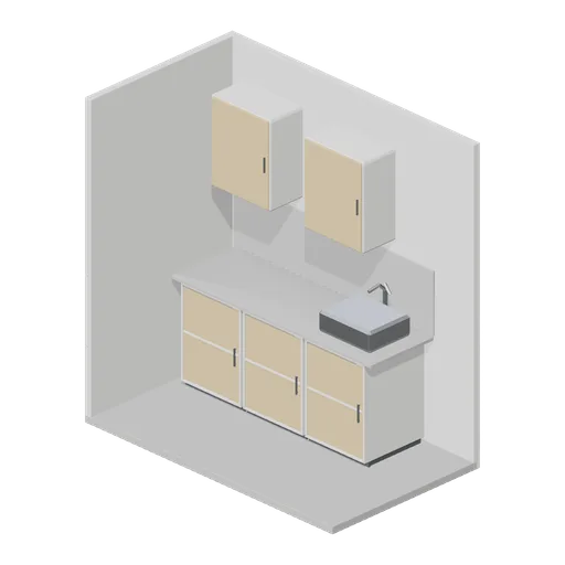 Kitchen vignette display bay (Hardware Store and DIY Warehouse)