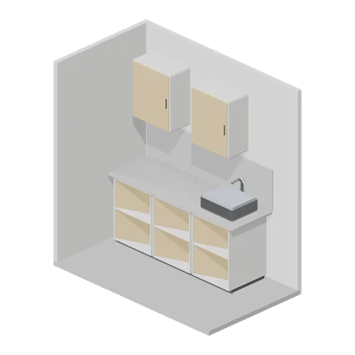 Kitchen vignette display bay (Hardware Store and DIY Warehouse)