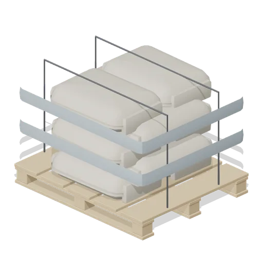 Cement bag pallet (Hardware Store and DIY Warehouse)