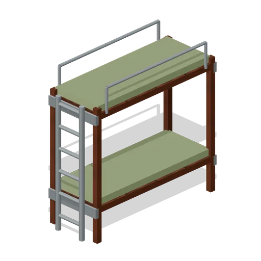 Bunk Double Tier (Underground Survivor Hideout)