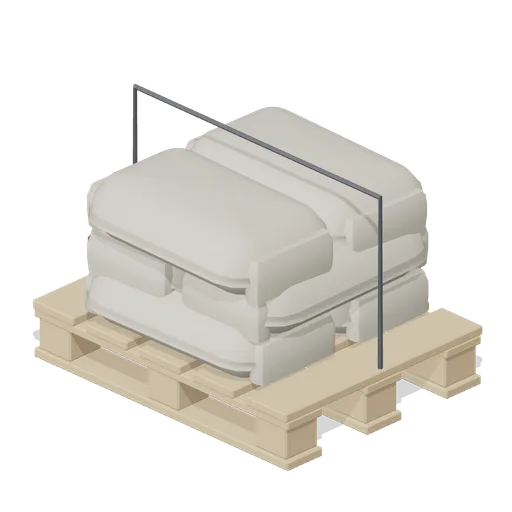 Plaster bag half pallet (Hardware Store and DIY Warehouse)